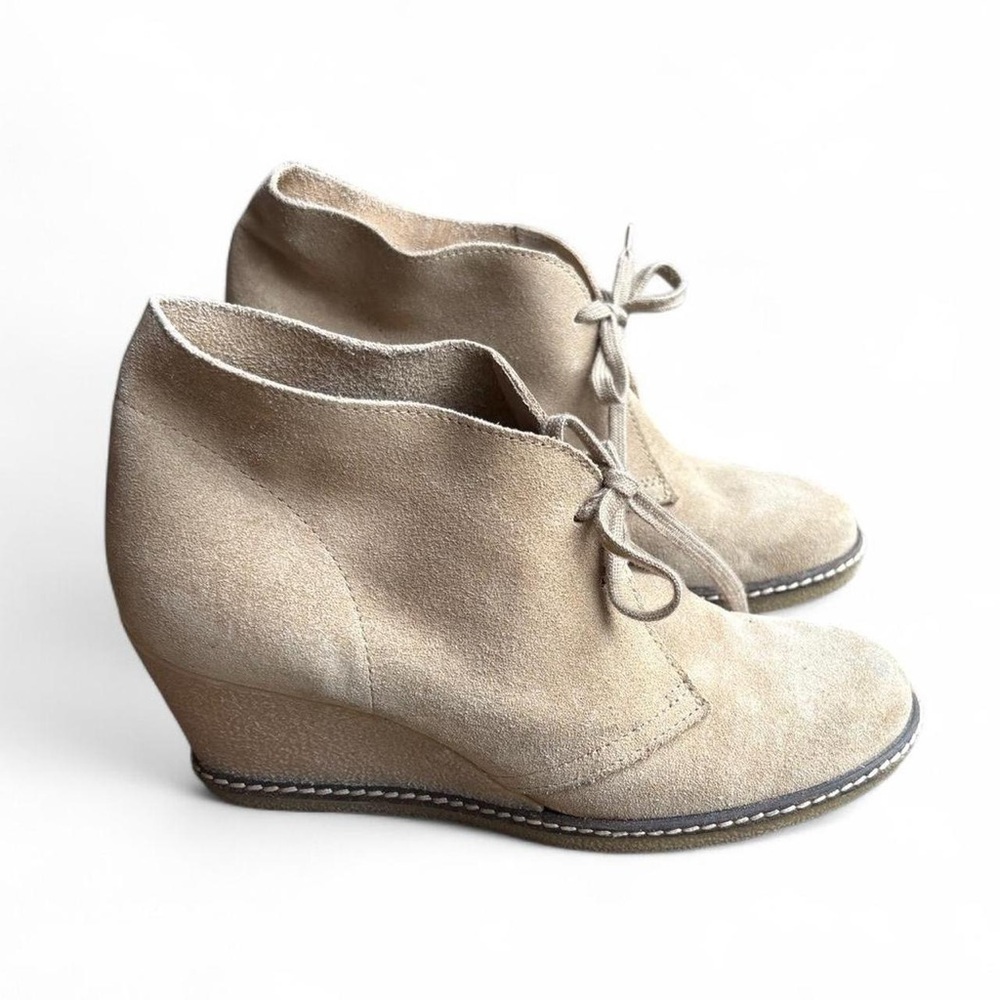 $198 J Crew MacAlister Chukka Wedge Bootie Boots